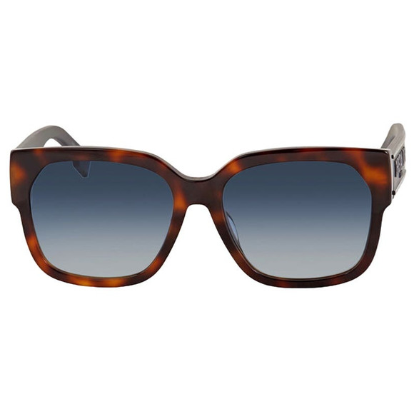 Dior Havana Brown & Black Large Sunglasses w/ Dark Lenses, "ID1FS" - Picture 1 of 9